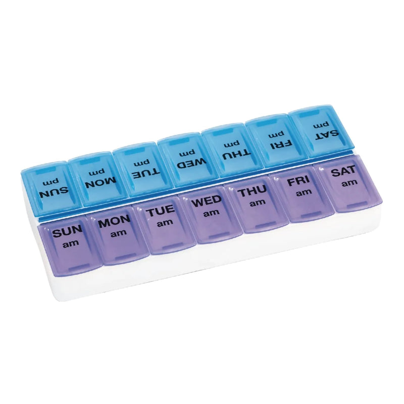 Apex® Weekly Twice-a-Day Pill Organizer Large 7 Day 2 Dose (820661_EA) 1/EA