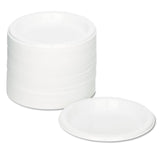 Tablemate® Plastic Dinnerware, Plates, 7" dia, White, 125/Pack (TBL7644WH)