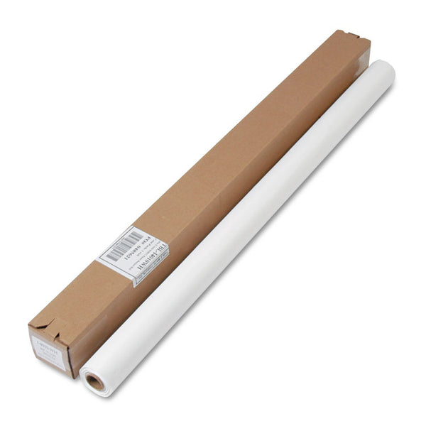 Tablemate® Table Set Plastic Banquet Roll, Table Cover, 40" x 100 ft, White (TBLI4010WH)