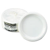 Tablemate® Plastic Dinnerware, Plates, 10.25" dia, White, 125/Pack (TBLTM10644WH) Pack of 125