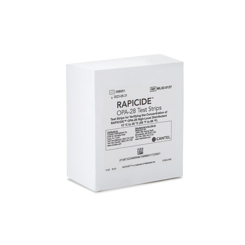 Rapicide™ OPA/28 OPA Concentration Indicator Pad 50 Test Strips Bottle Single Use (835024_CS) 2/CS
