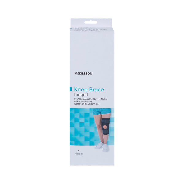 McKesson Knee Brace 3X-Large Wraparound / Hook and Loop Strap Closure with D-Rings 28 to 30-1/2 Inch Circumference Left or Right Knee (1159105_EA) 1/EA