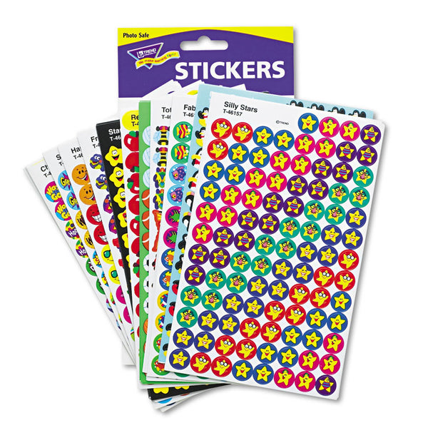 TREND® SuperSpots and SuperShapes Sticker Variety Packs, Awesome Assortment, Assorted Colors, 5,100/Pack (TEPT46826) Pack of 5100