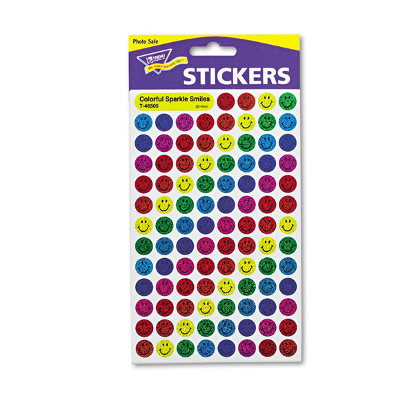 TREND® SuperSpots and SuperShapes Sticker Variety Packs, Sparkle Smiles, Assorted Colors, 1,300/Pack (TEPT46909MP) Each