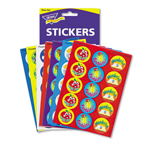 TREND® Stinky Stickers Variety Pack, Positive Words, Assorted Colors, 300/Pack (TEPT6480) Pack of 288