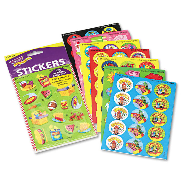 TREND® Stinky Stickers Variety Pack, Sweet Scents, Assorted Colors, 483/Pack (TEPT83901) Pack of 480