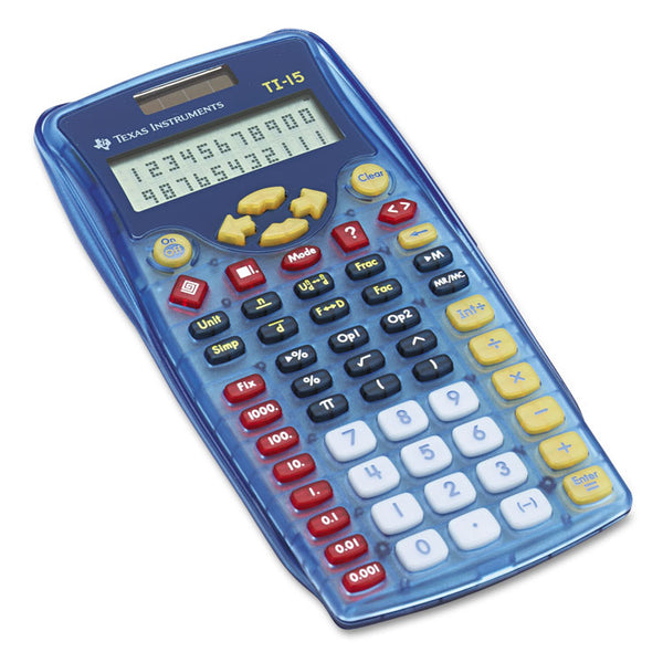 Texas Instruments TI-15 Explorer Elementary Calculator, 11-Digit LCD (TEXTI15RTL) Each