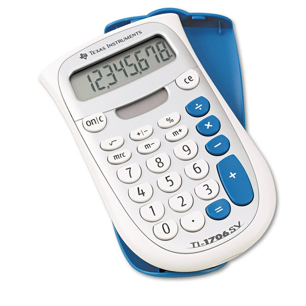 Texas Instruments TI-1706SV Handheld Pocket Calculator, 8-Digit LCD (TEXTI1706SV) Each