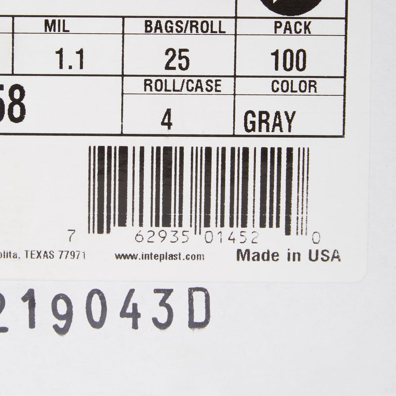 McKesson Trash Bag 45 gal. Gray LLDPE 1.1 mil 38 X 58 Inch Star Seal Bottom Coreless Roll (1137651_CS) 100/CS