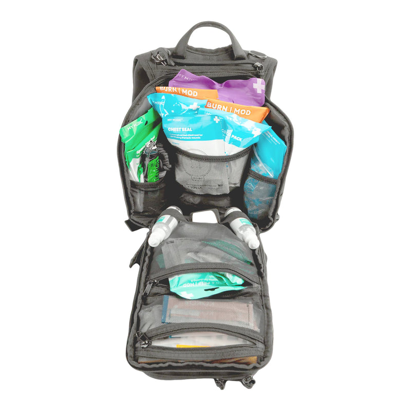 My Medic™ The MEDIC Standard First Aid Kit 10 Person Gray Standard Backpack (1242144_EA) 1/EA