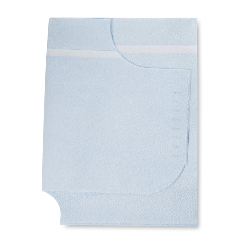 McKesson Exam Cape Blue One Size Fits Most Front / Back Opening Without Closure Unisex Disposable (201064_CS) 100/CS