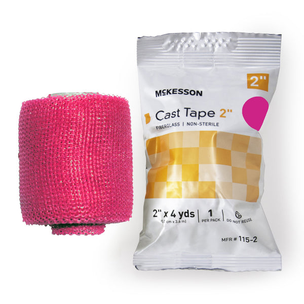 McKesson Cast Tape 2 Inch X 12 Foot Fiberglass Pink (733689_BX) 10/BX