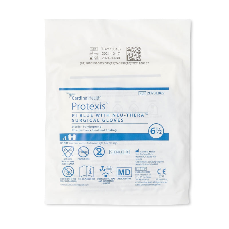 ESTEEM™ Blue with Neu-Thera® Surgical Glove Size 6.5 Sterile Polyisoprene Standard Cuff Length Smooth Blue Not Chemo Approved (717844_BX) 50/BX