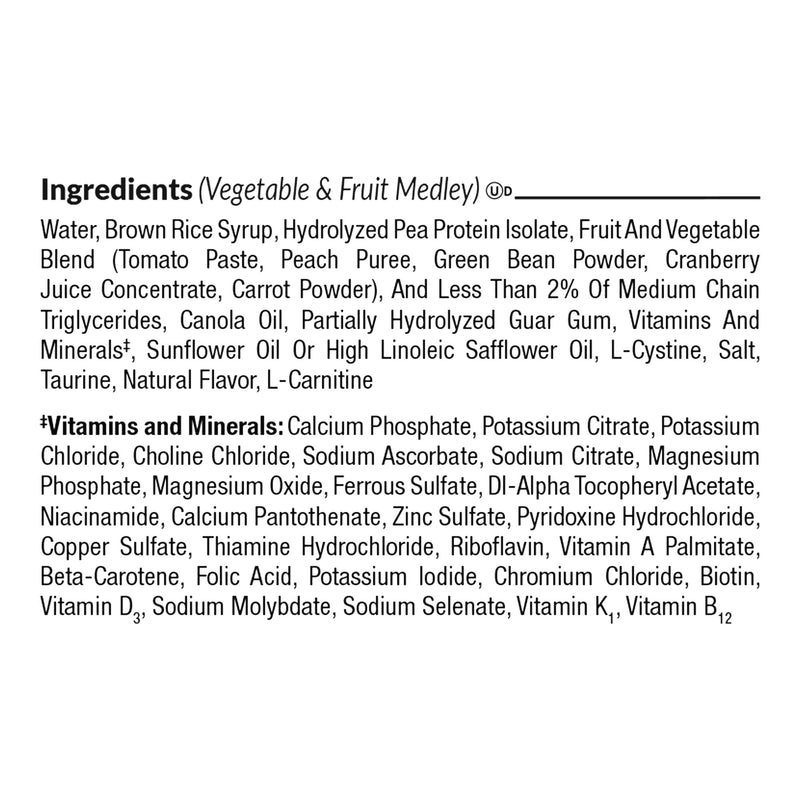 Compleat® Pediatric Peptide 1.0 Pediatric Tube Feeding Formula Vegetable / Fruit Medley Flavor 250 mL Reclosable Carton Liquid Plant Based (1228010_CS) 24/CS