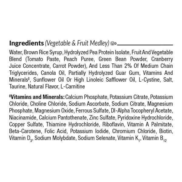 Compleat® Pediatric Peptide 1.0 Pediatric Tube Feeding Formula Vegetable / Fruit Medley Flavor 250 mL Reclosable Carton Liquid Plant Based (1228010_EA) 1/EA
