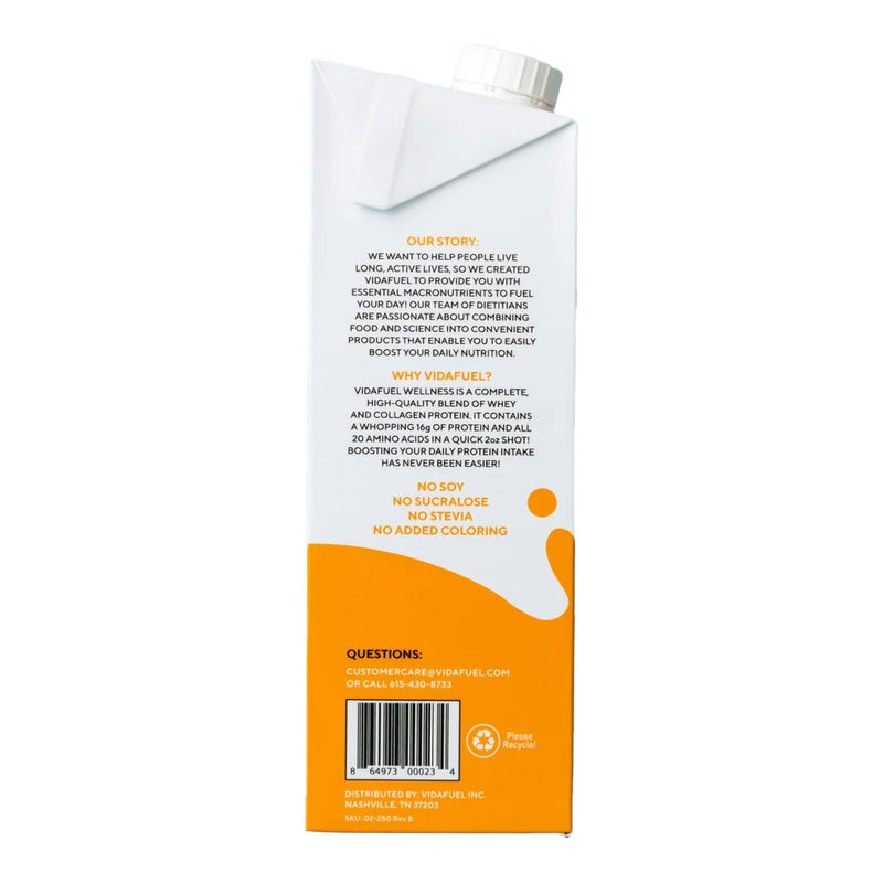 Vida Fuel Wellness Protein Oral Supplement Citrus Burst Flavor Liquid 32 oz. Reclosable Carton (1244684_CS) 6/CS