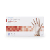 McKesson Confiderm® Exam Glove X-Large NonSterile Vinyl Standard Cuff Length Smooth Clear Not Rated (871025_BX) 50/BX
