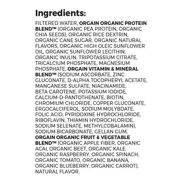 Organic Nutrition™ Vegan Oral Supplement Vanilla Bean Flavor Liquid 11 oz. Carton (1112296_CS) 12/CS
