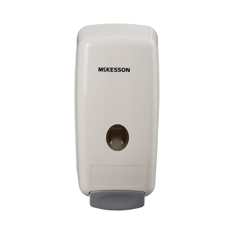McKesson Soap Dispenser White Plastic Manual Push 1000 mL Wall Mount (468279_EA) 1/EA
