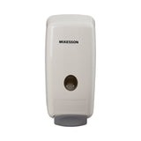 McKesson Soap Dispenser White Plastic Manual Push 1000 mL Wall Mount (468279_CS) 12/CS