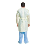 Halyard Basics Protective Procedure Gown X-Large Yellow NonSterile AAMI Level 2 Disposable (1020295_BG) 10/BG