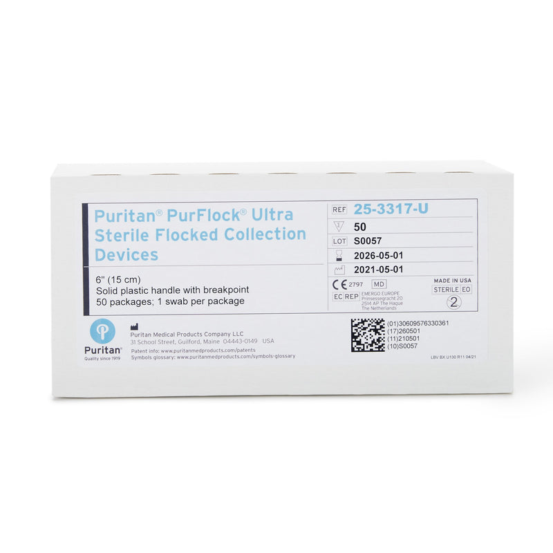 PurFlock Ultra® Nasopharyngeal Collection Swab 6 Inch Length Sterile (851504_CS) 500/CS