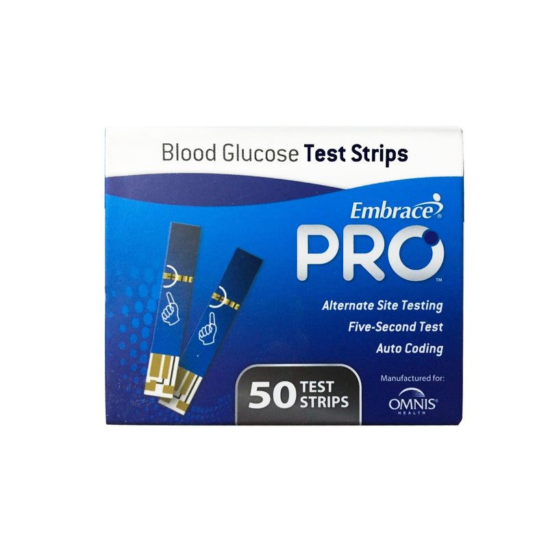 Embrace® Blood Glucose Test Strips 50 Strips per Pack (1034317_CS) 15000/CS