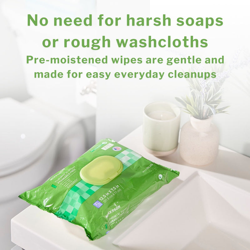McKesson Flushable Personal Wipe Soft Pack Scented 48 Count (1241746_PK) 48/PK