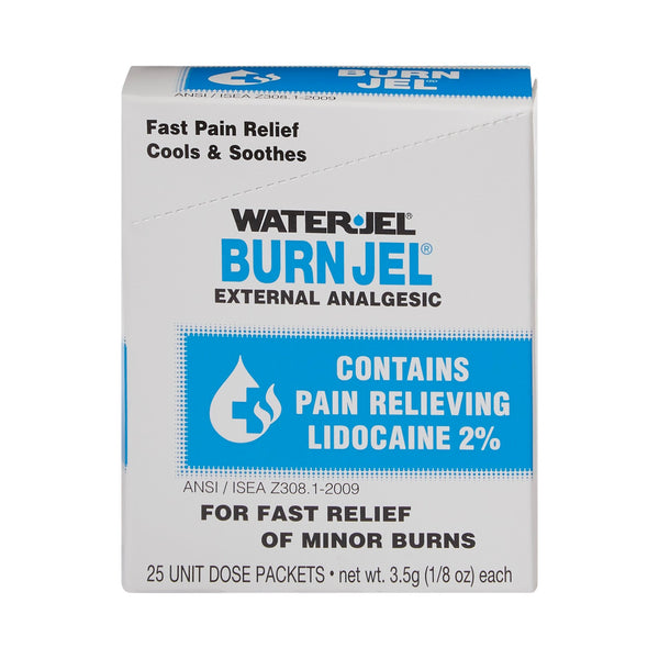 Water Jel® Burn Jel® Burn Relief Lidocaine Topical Gel 3.5 Gram Individual Packet (786977_BX) 25/BX