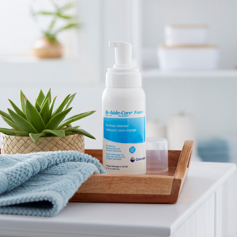 Bedside-Care® Rinse-Free Shampoo and Body Wash 8.1 oz. Pump Bottle Unscented (1077625_CS) 12/CS