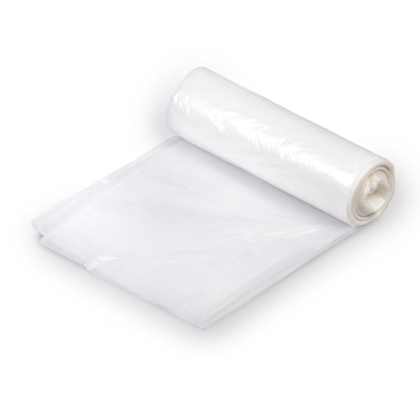 Colonial Bag Trash Bag 56 gal. Clear HDPE 17 Mic. 43 X 48 Inch X-Seal Bottom Coreless Roll (1053540_CS) 200/CS