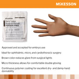 McKesson Perry® Surgical Glove Size 7 Sterile Latex Standard Cuff Length Smooth Brown Not Chemo Approved (1044730_BX) 50/BX