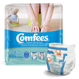 Comfees® Male Toddler Training Pants Pull On with Tear Away Seams Size 2T to 3T Disposable Moderate Absorbency (907037_BG) 26/BG