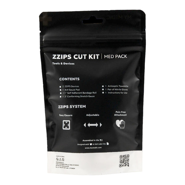 My Medic™ MED PACKS ZZIPS Cut Kit First Aid Kit Plastic Pouch (1207747_EA) 1/EA