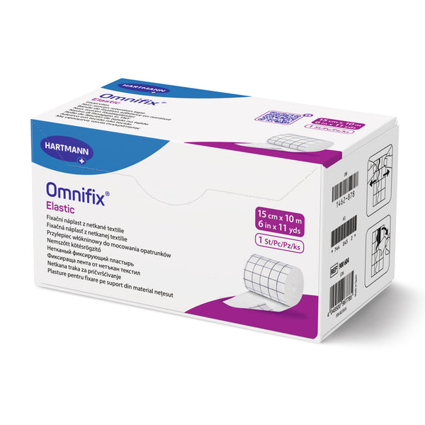 Omnifix® Elastic Dressing Retention Tape with Liner White 6 Inch X 11 Yard Nonwoven NonSterile (1119317_CS) 24/CS