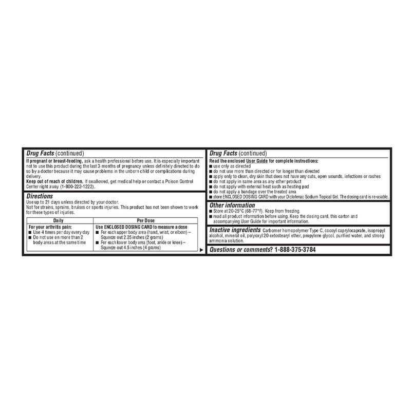 Geri-Care® Topical Pain Relief 1% Strength Diclofenac Sodium Topical Gel 100 Gram (1239065_CS) 24/CS