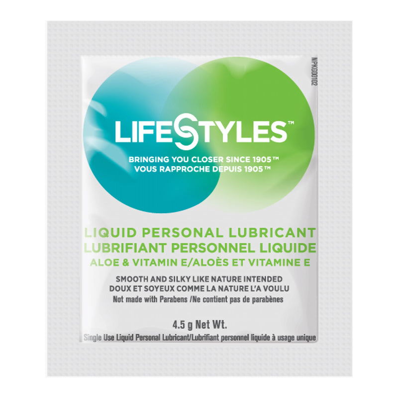 Lifestyles® Personal Lubricant 4.5 Gram Individual Packet (1206390_CS) 1/CS