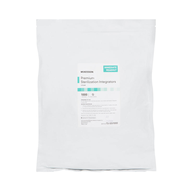 McKesson Sterilization Chemical Integrator Strip Steam 4 Inch Length (524537_CS) 1/CS