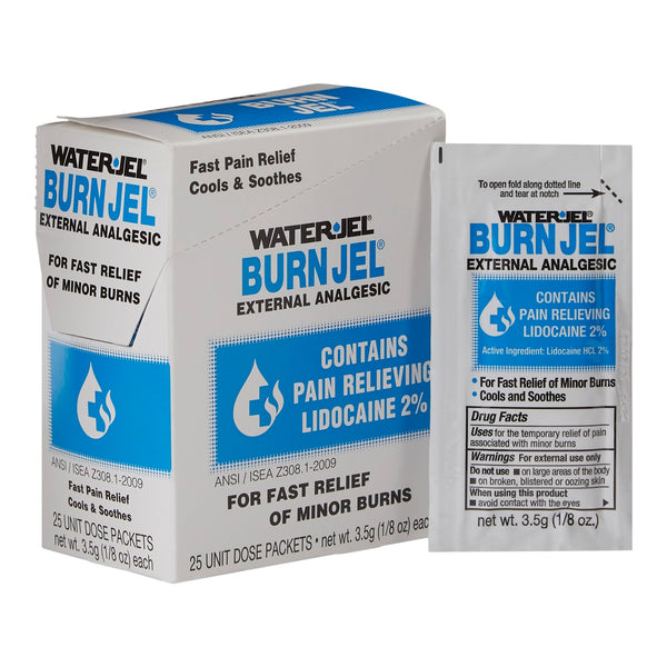 Water Jel® Burn Jel® Burn Relief Lidocaine Topical Gel 3.5 Gram Individual Packet (786977_CS) 600/CS