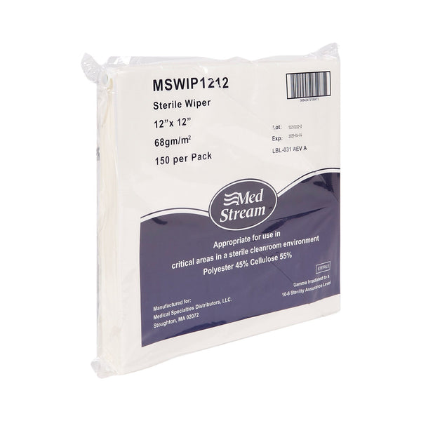 McKesson Cleanroom Wipe ISO Class 5 150 Count Bag 12 X 12 Inch Sterile Disposable (1139240_PK) 150/PK