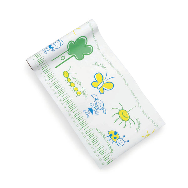 McKesson Table Paper 21 Inch Width 125 Foot Length Print (Bugs and Things) Crepe (493539_CS) 6/CS