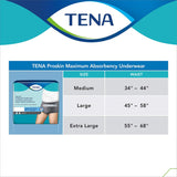 TENA® ProSkin™ Male Adult Absorbent Underwear Pull On with Tear Away Seams Medium Disposable Moderate Absorbency (1135410_BG) 20/BG