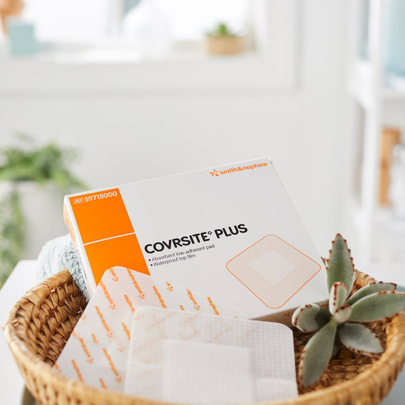 COVRSITE Plus Composite Dressing 4 X 4 Inch Square NonSterile Film Backing (407732_BX) 10/BX