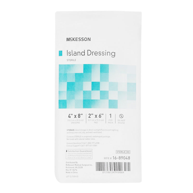 McKesson Island Dressing 4 X 8 Inch Rectangle Sterile (488924_BX) 25/BX