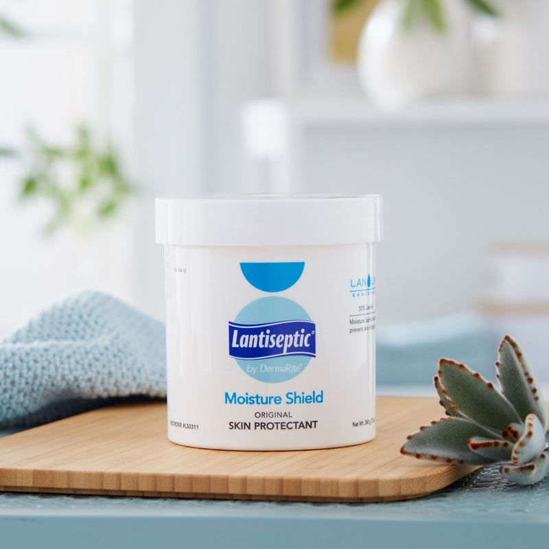Lantiseptic® Moisture Shield Skin Protectant 12 oz. Jar Lanolin Scent Ointment (306337_EA) 1/EA