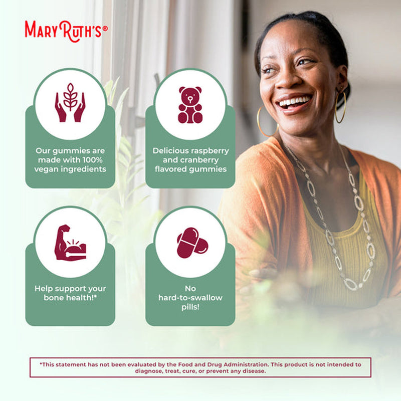 Mary Ruth's® Organic Women's Multivitamin Supplement Vitamin A / C / D / E 450 mcg - 20 mg - 6 mcg - 7 mg Strength Gummie 60 Per Bottle Strawberry Flavor (1271765_EA) 1/EA