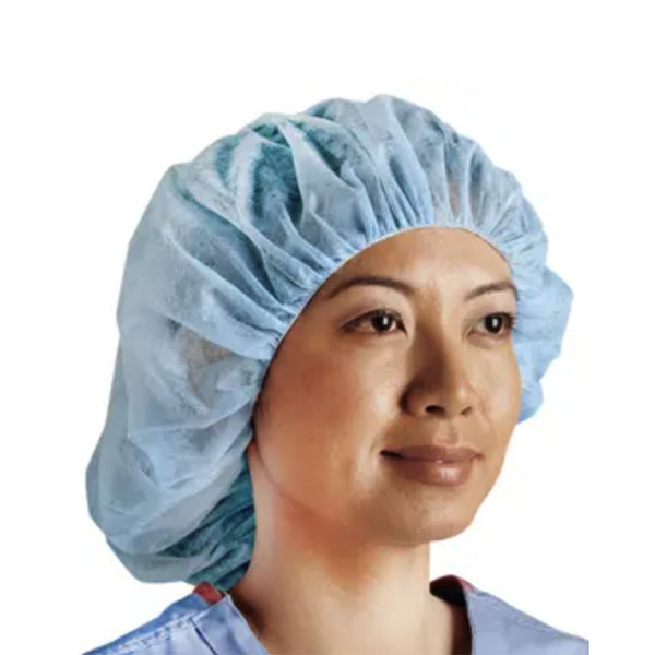 Cardinal Bouffant Cap One Size Fits Most Blue Elastic Closure (447550_CS) 750/CS