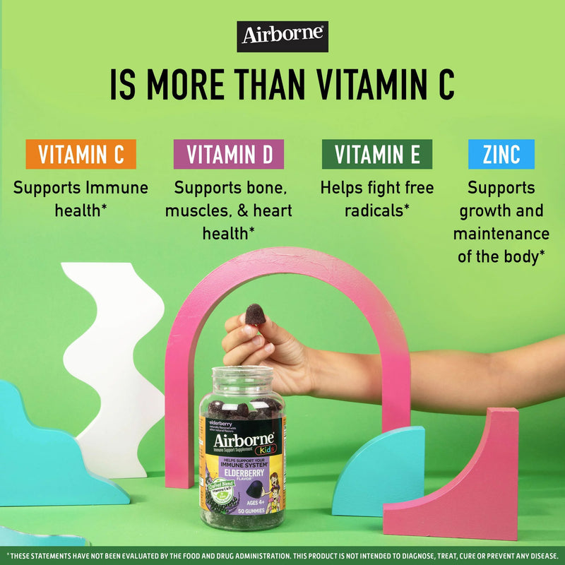 Airborne® Immune Support Supplement Gummy 50 per Bottle (1231251_BT) 1/BT
