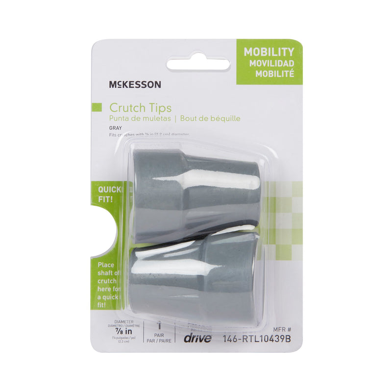 McKesson Crutch Tip For Crutch with 7/8 Inch Diameter (1095259_CS) 10/CS