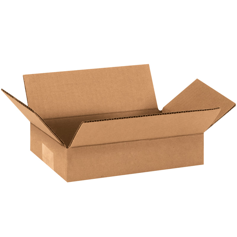 9 x 6 x 2" Flat Corrugated Boxes, Bundle Of 25 Bundle Of 25